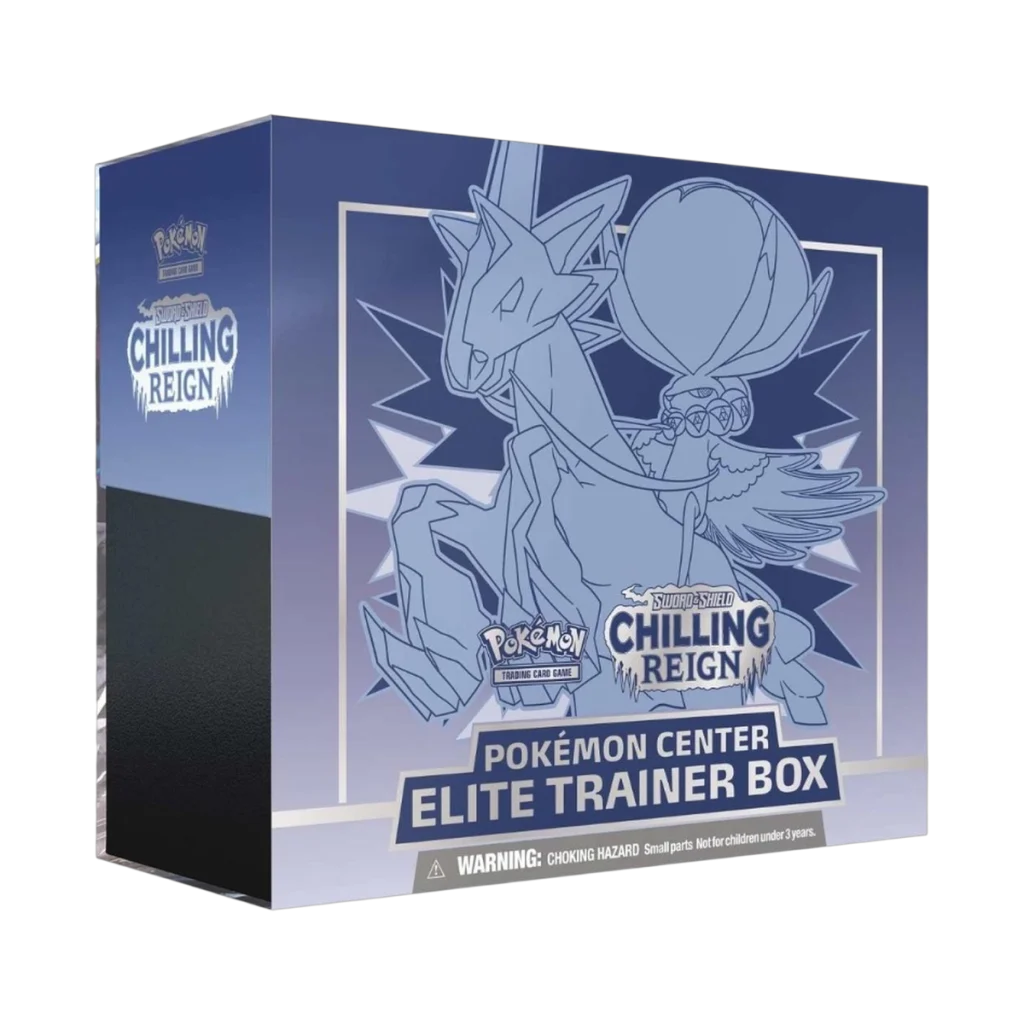 Pokémon Center Ice Rider Calyrex Chilling Reign Elite Trainer Box
