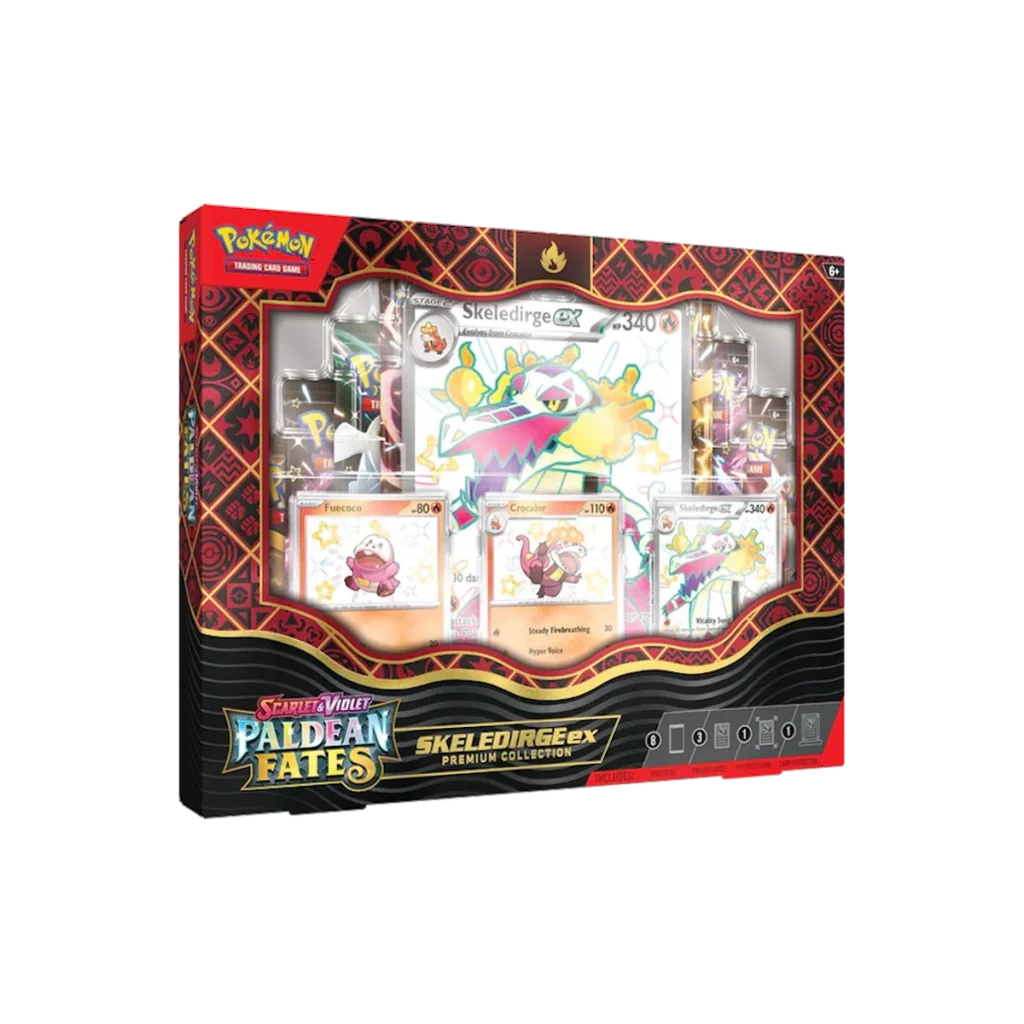 Pokémon Paldean Fates Skeledirge EX Premium Collection