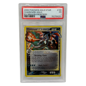PSA 1 | Charizard Gold Star 100/101 | EX Dragon Frontiers | Holo Rare Star