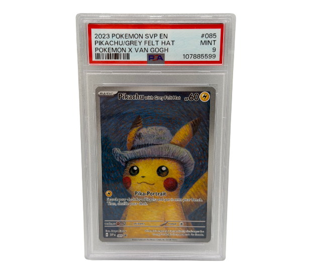 PSA 9 | Pikachu with Grey Felt Hat SVP085 | Van Gogh Museum Promo | (2)