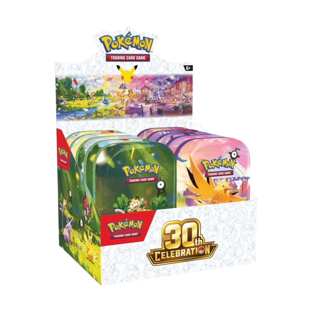 PRE ORDER - Pokémon 30th Celebration Mini Tin Display